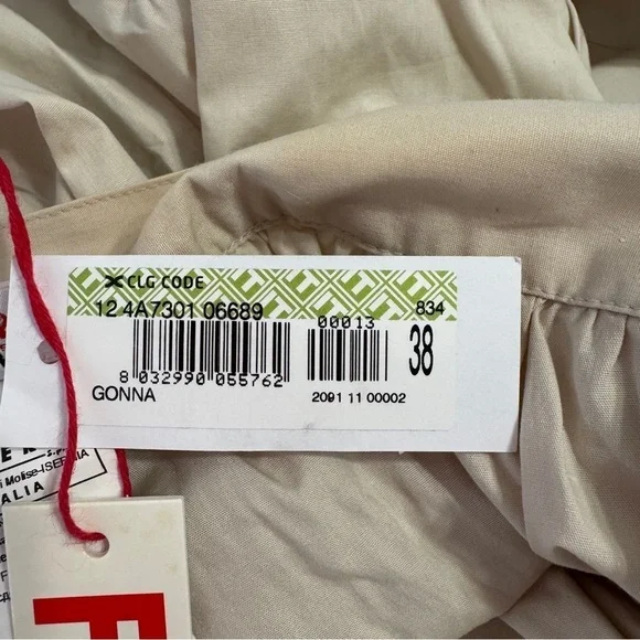 Fiorucci Beige Bubble Pocket Skirt Size IT 38 / US 0/24 - Picture 6 of 8